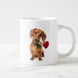 Dachshund Kärlek Jumbo Mugg