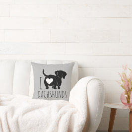 Dachshund Kärlek Kuddcover Kudde