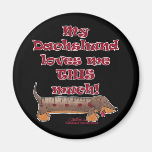 Dachshund Kärlek Meter Magnet