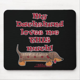 Dachshund Kärlek Meter Musmatta