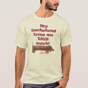 Dachshund Kärlek Meter T-shirt