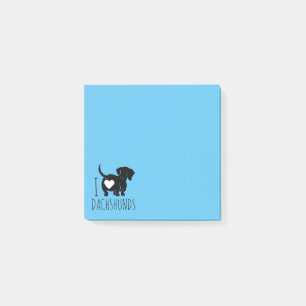 Dachshund Kärlek Post-it Block