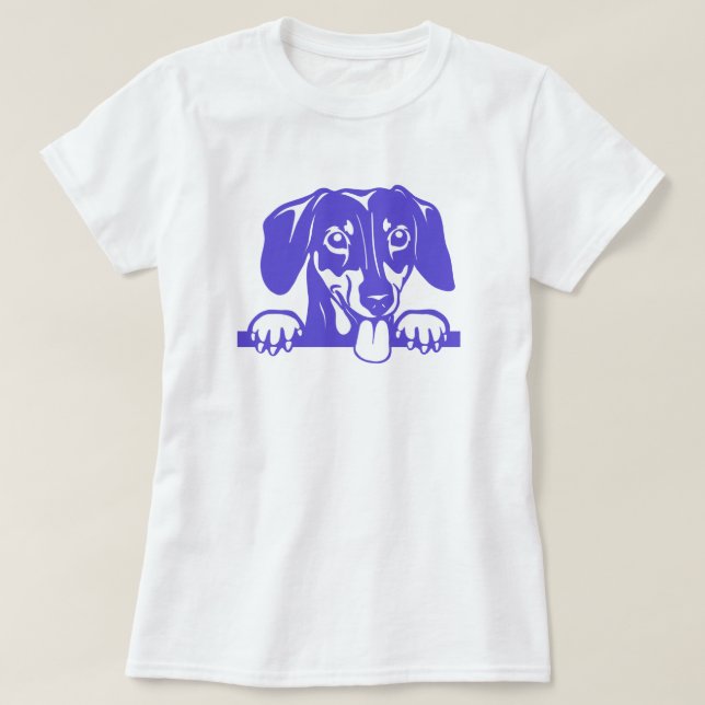 Dachshund Kärlek T-Shirt (Design framsida)