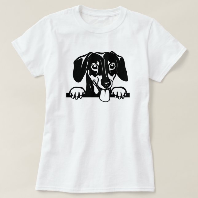 Dachshund Kärlek T-Shirt (Design framsida)