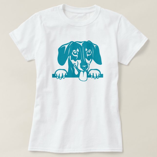 Dachshund Kärlek T-Shirt (Design framsida)