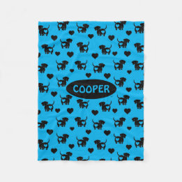 Dachshund Kärlek Ull Hund Blanket Fleecefilt