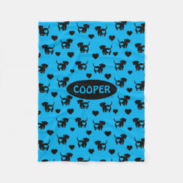 Dachshund Kärlek Ull Hund Blanket Fleecefilt