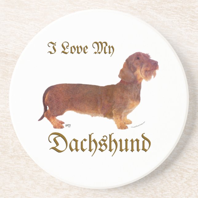 Dachshund Kärlek Underlägg (Framsidan)