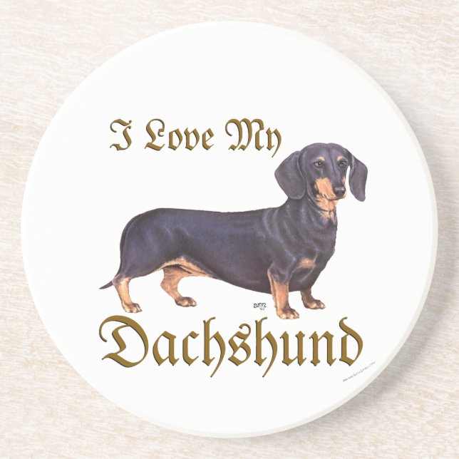 Dachshund Kärlek Underlägg (Framsidan)
