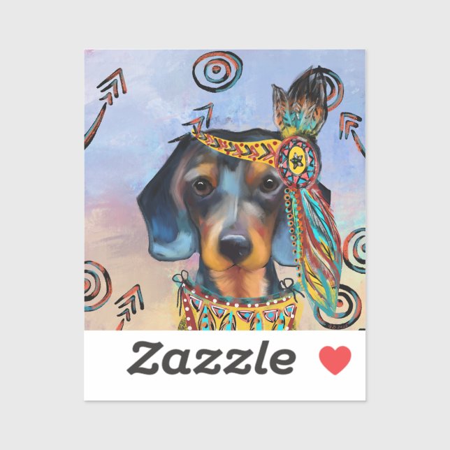 DACHSHUND   KLISTERMÄRKEN (Ark)