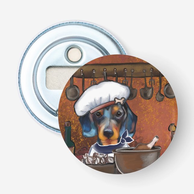 Dachshund-kockar Flasköppnare (Framsidan)