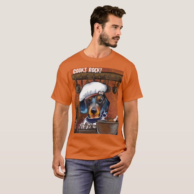 Dachshund-kockar T Shirt (Hel framsida)