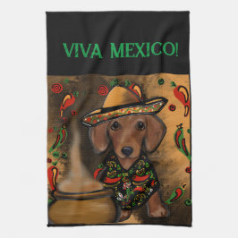 Dachshund Kökshandduk
