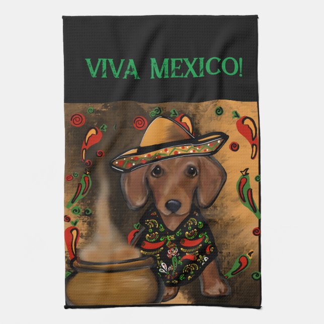 Dachshund Kökshandduk (Vertikal)
