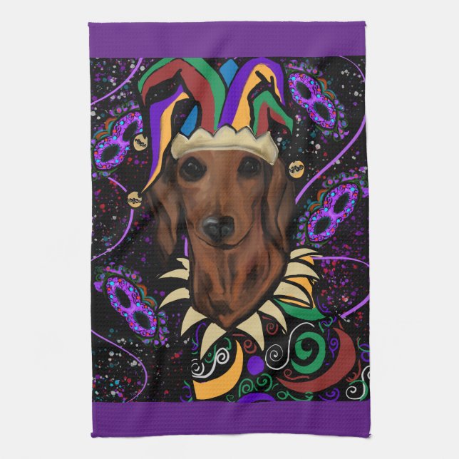 Dachshund Kökshandduk (Vertikal)