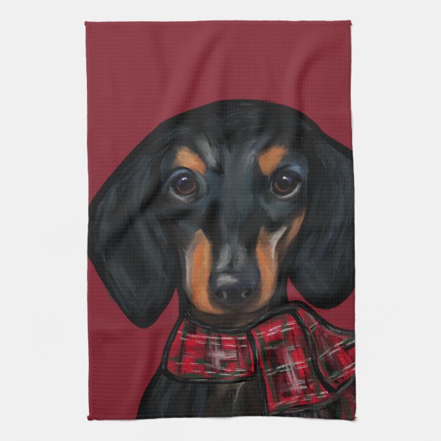 DACHSHUND KÖKSHANDDUK (Vertikal)