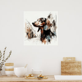 Dachshund konstaffisch poster