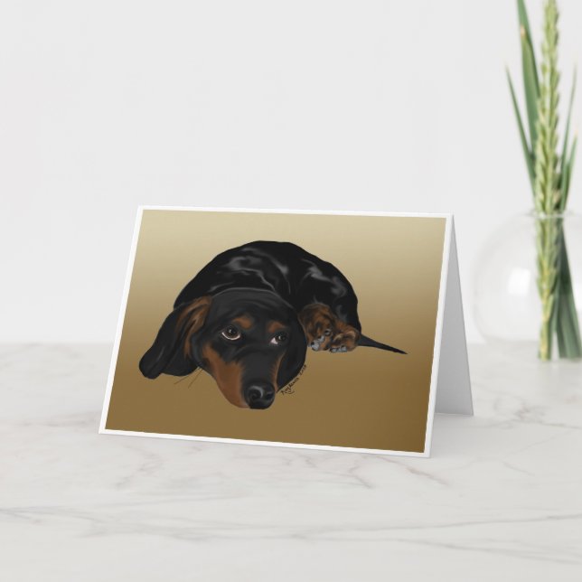 Dachshund Kort (Framsida)