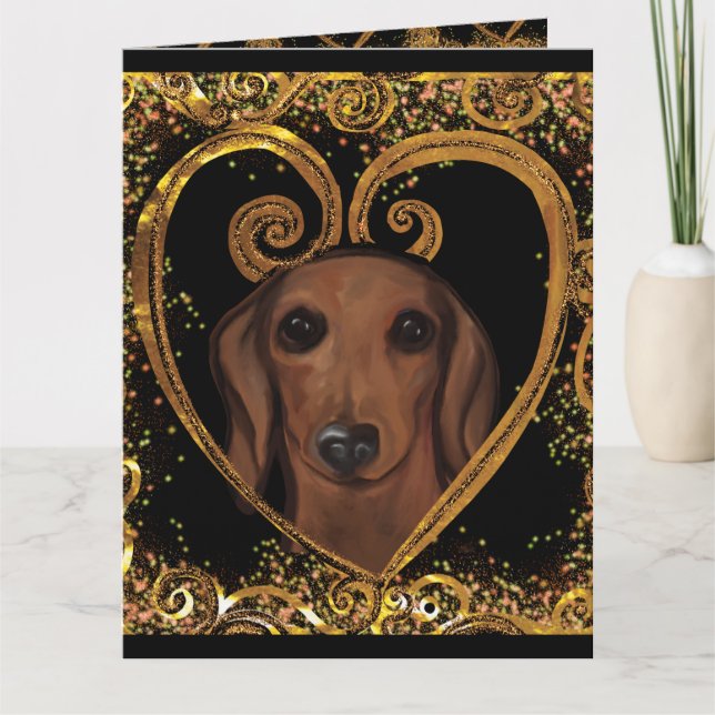 DACHSHUND   KORT (Framsida)