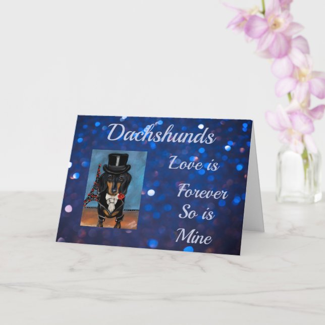 DACHSHUND KORT (Orkide)