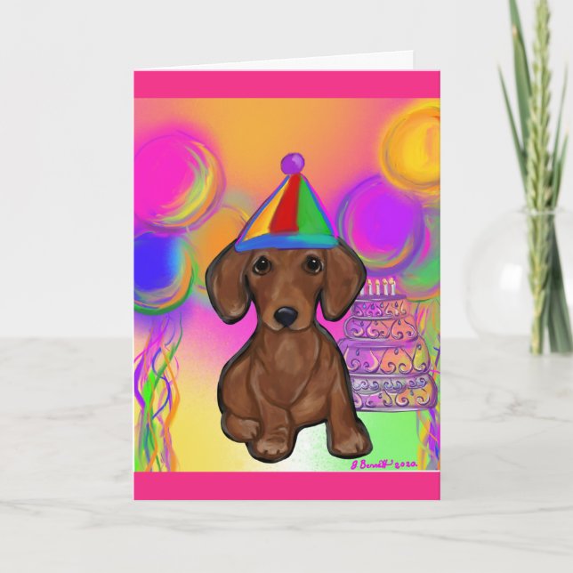 Dachshund Kort (Framsida)
