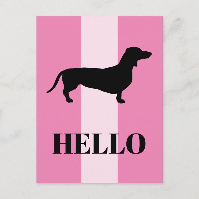 Dachshund Kort Hair - Silhouette 1 (Framsida)