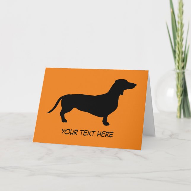 Dachshund Kort Hair - Silhouette 1 (Framsida)