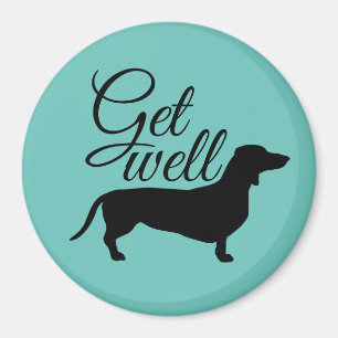 Dachshund Kort Hair - Silhouette 1 Magnet