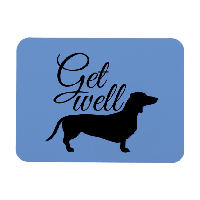 Dachshund Kort Hair - Silhouette 1 Magnet (Horisontell)