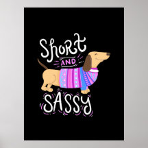 Dachshund Kort och Sassy