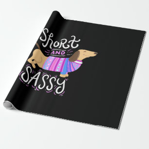 Dachshund Kort och Sassy Presentpapper