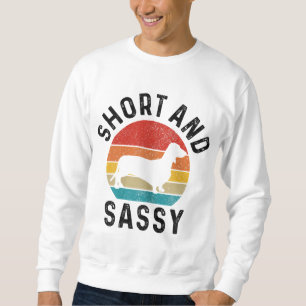 Dachshund Kort & Sassy Wiener Hund Doxie Mamma Fun Lång Ärmad Tröja
