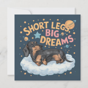 Dachshund Korta Ben Stora Drömmar