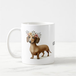 Dachshund-korv av hund älskare kaffe kaffemugg