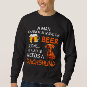 Dachshund Lång Ärmad Tröja