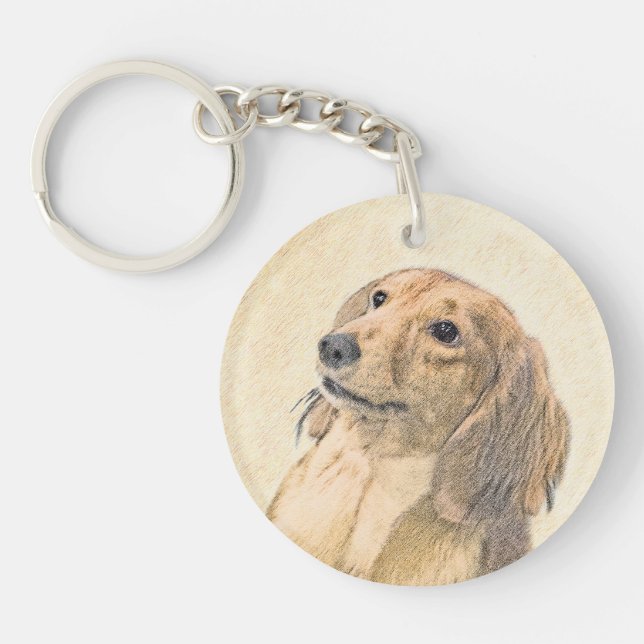 Dachshund (Långhårig) - Original Hund Art (Framsidan)
