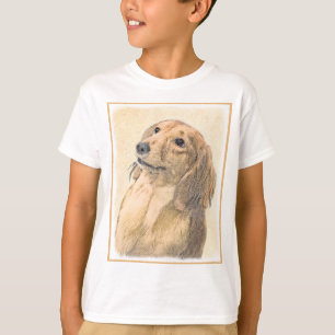 Dachshund (Långhårig) - Original Hund Art T Shirt
