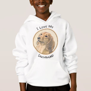 Dachshund (Långhårig) - Original Hund Art T Shirt