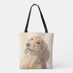 Dachshund (Långhårig) - Original Hund Art Tygkasse