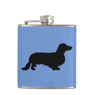 Dachshund Långt hår - Silhuett 1 Fickplunta