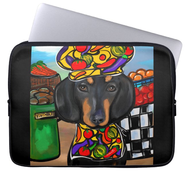 Dachshund Laptop Fodral (Framsidan)