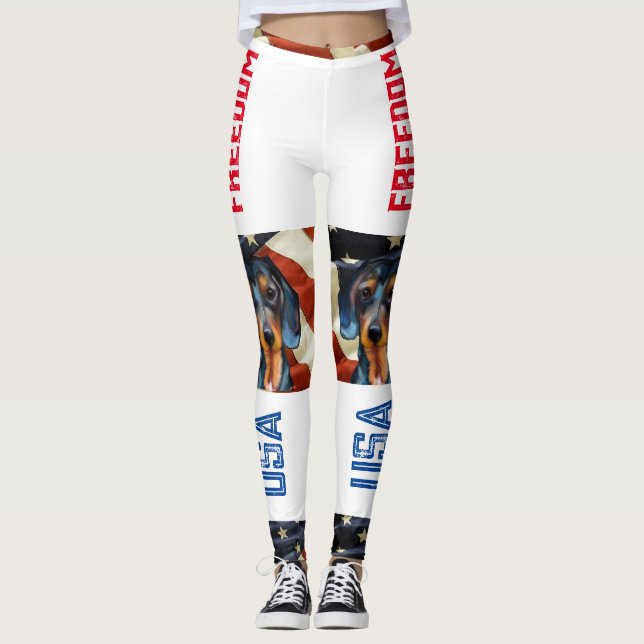 Dachshund      leggings (Framsida)