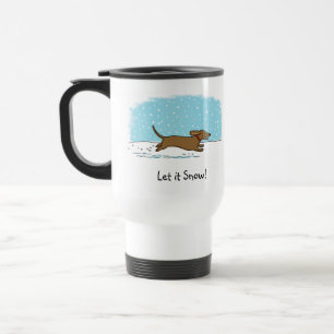 Dachshund Let it Snow - Glad Wiener Hund Semester Resemugg