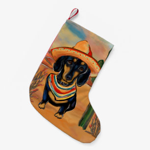 Dachshund Liten Julstrumpa