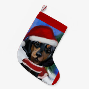 Dachshund liten julstrumpa