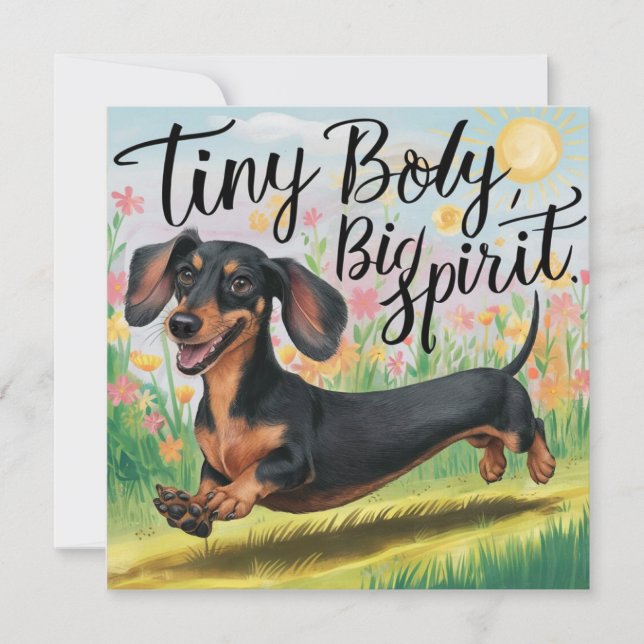 Dachshund Liten Kropp, Stor Ande (Framsida)