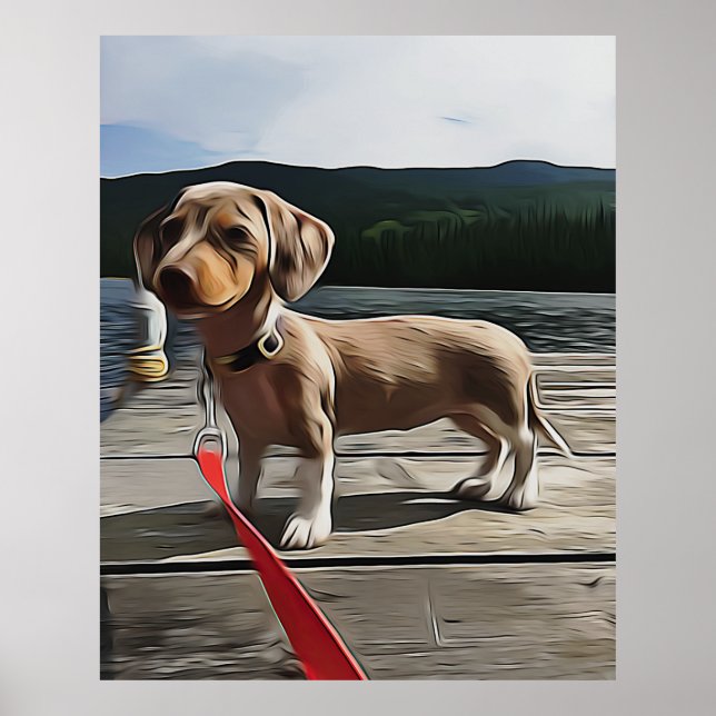 Dachshund-livet är bättre med en Dachshund-födelse Poster (Framsidan)