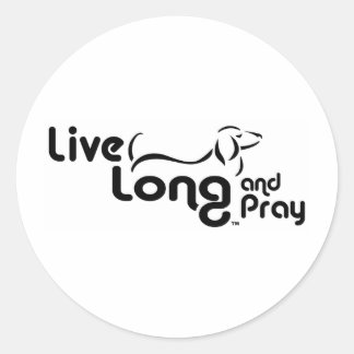 Dachshund Logotyp Round Sticker Runt Klistermärke