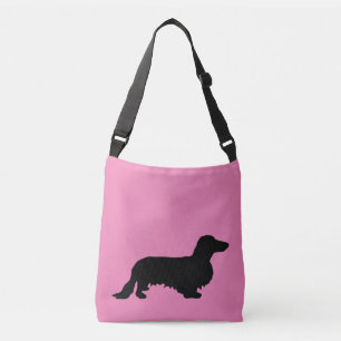 Dachshund Long Hair - Silhouette 1 Axelväska