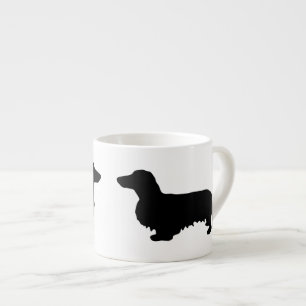 Dachshund Long Hair - Silhouette 1 Espressomugg